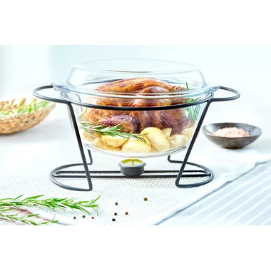 Žiaruvzdorná nádoba s ohrievačom 4l