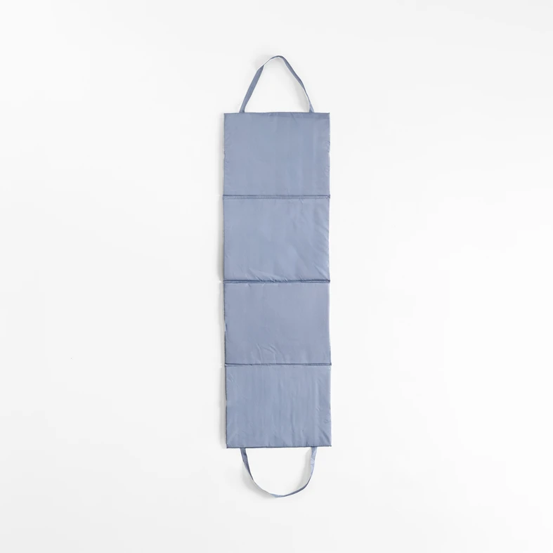 Plážová podložka so vzorom listov, sivá 50x160 cm