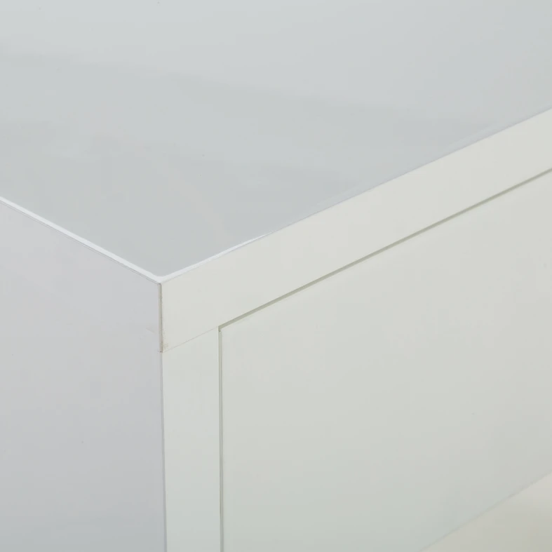 Konzola so zásuvkou ESPRESSO biela lesklá