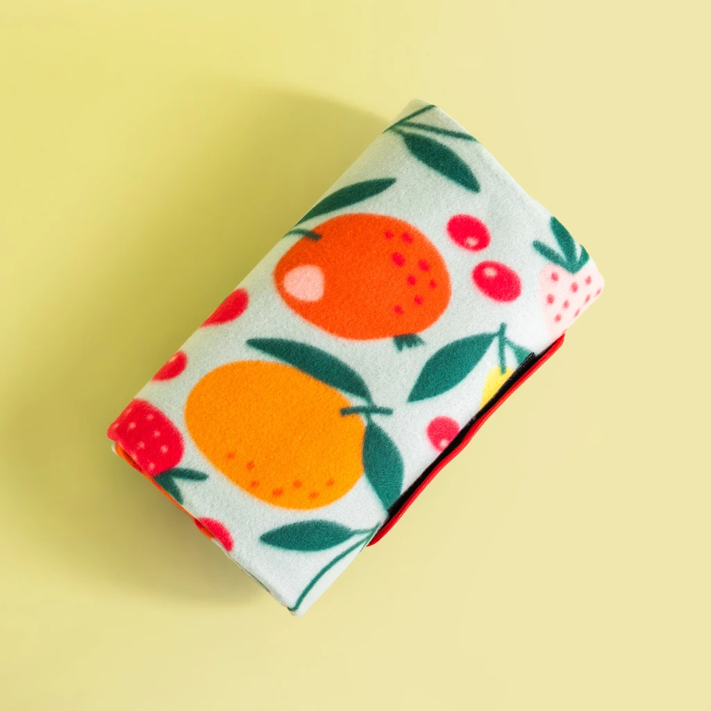 Pikniková deka OVOCIE zelená 130x150 cm