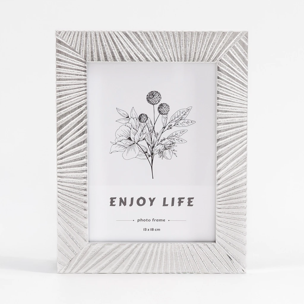 Rám na fotografiu v glamour štýle 13x18 strieborný
