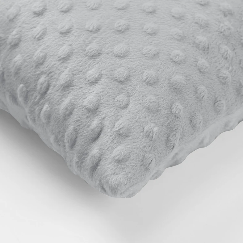 Vankúš minky sivý MILA 30 x 50 cm