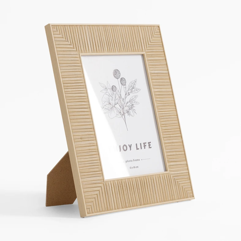 Rám na fotografie v boho štýle 13x18 cm hnedý