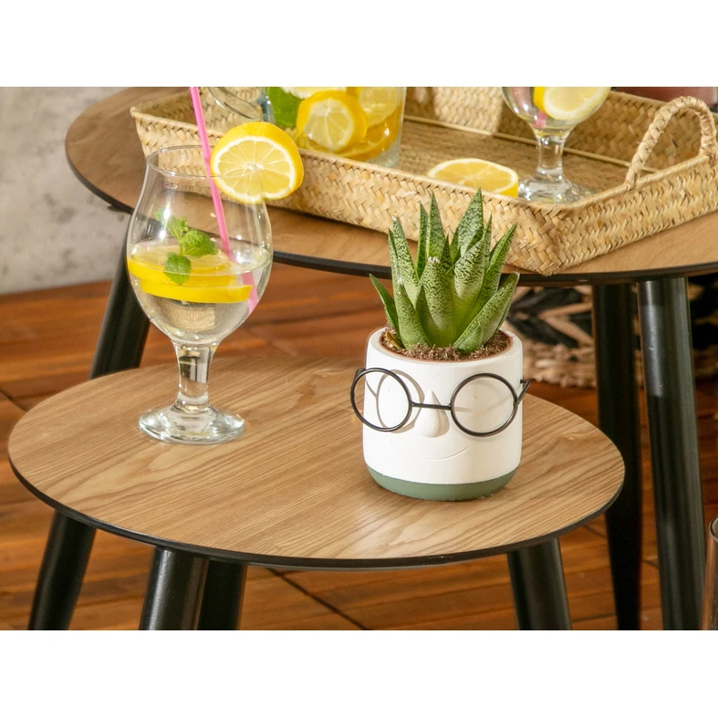 Keramický obal na kvetináč LARISSA 10 cm MIX farieb