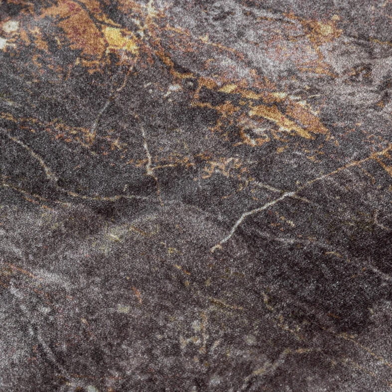 Lesklý koberec so strapcami zlatý COSMIC 60x100 cm