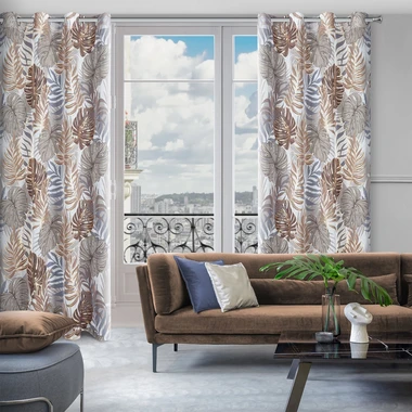 Záves do obývačky hnedý-zlatý KATE 140 x 250 cm