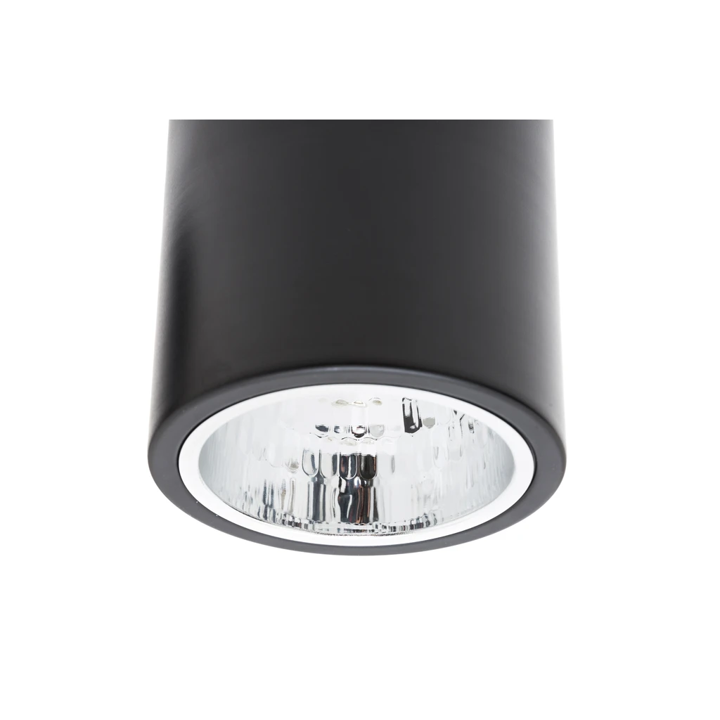 Reflektor 1-bodový čierny ROUND, priemer 13,3 cm