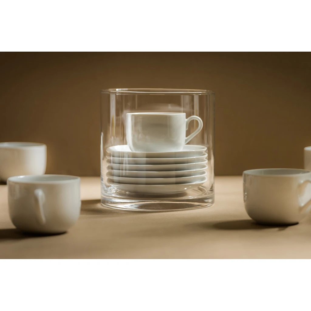 Súprava šálok s podšálkami NORA, 12 ks