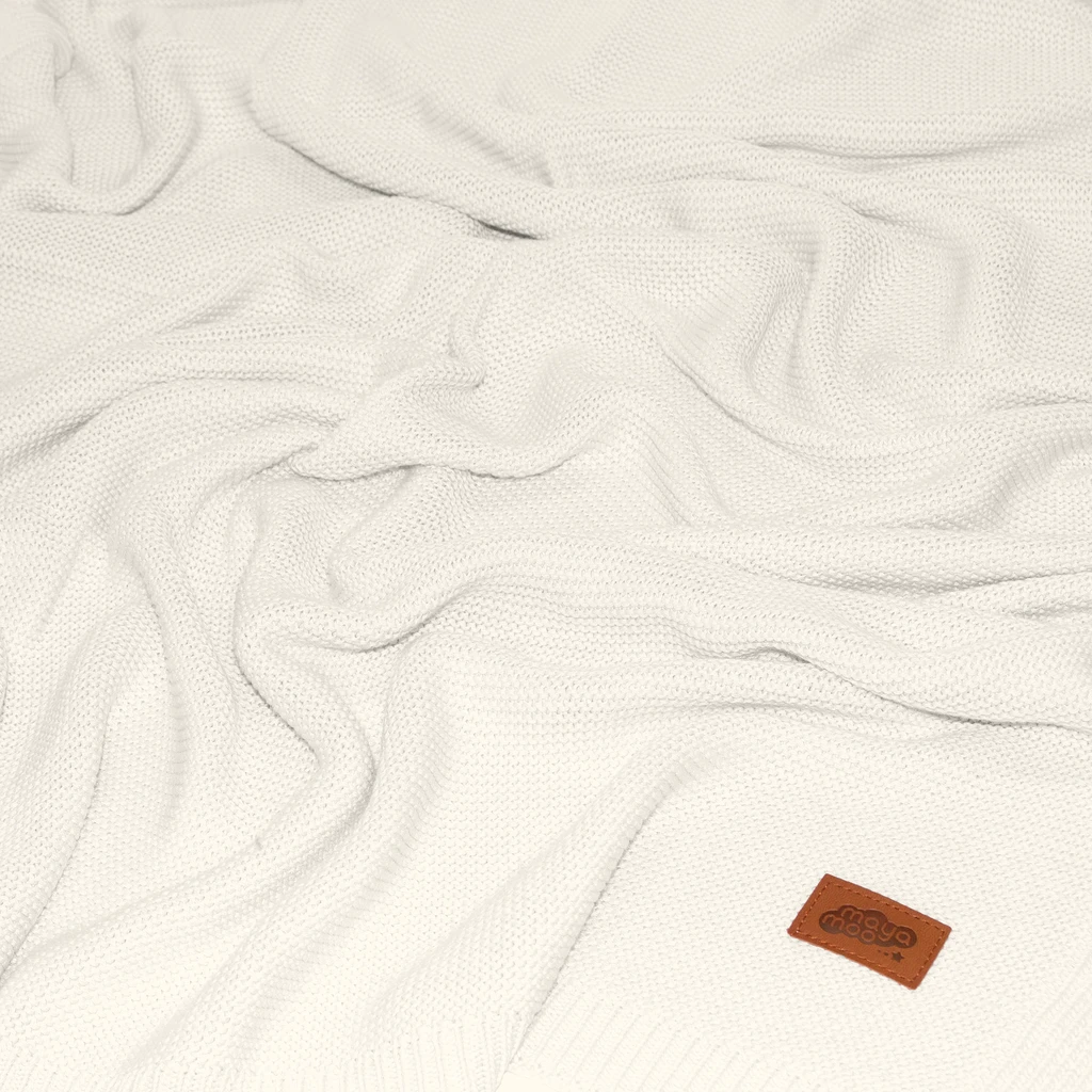 Detská deka bambusová krémová MAYA MOO 80x100 cm