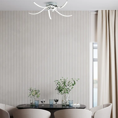 Stropné LED svietidlo FOCUS 5 chrómované