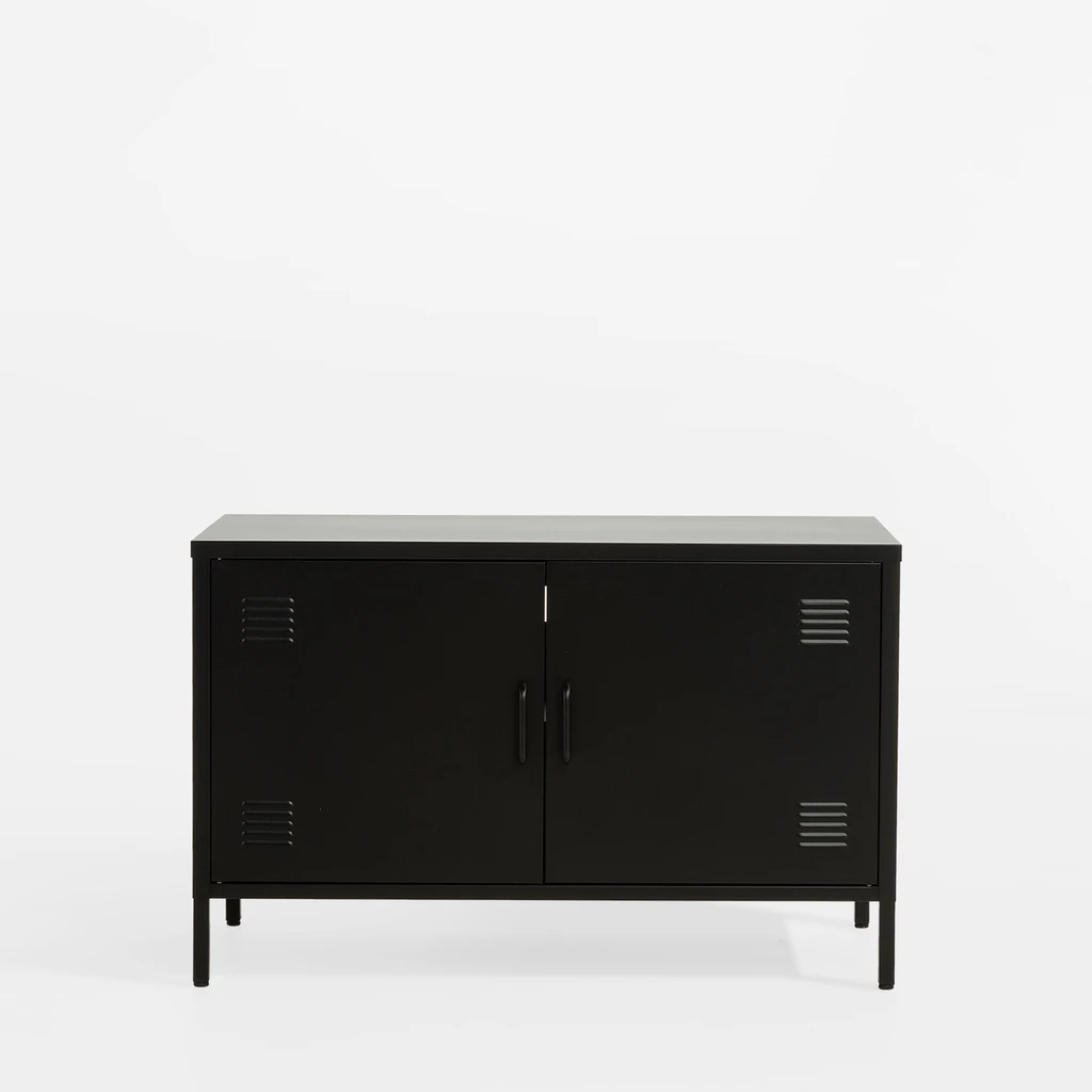Komoda 2-dverová SOLANS čierna