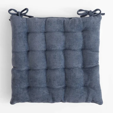 Podsedák na stoličku modrý DALLAS 40x40 cm