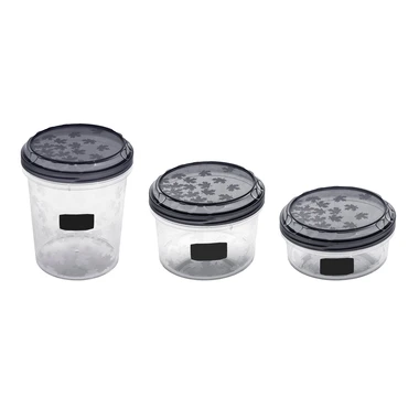 Sada 3 ks nádob RUKOLA s tabuľkovými etiketami