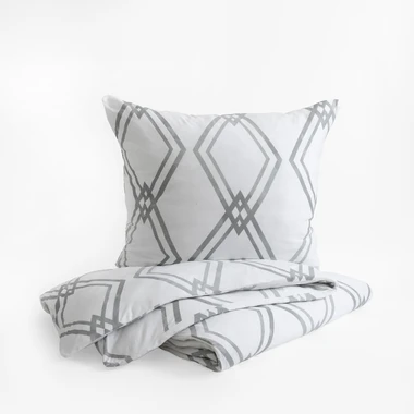 Geometrická bavlnená posteľná bielizeň JERSEYLOVE 160x200 cm