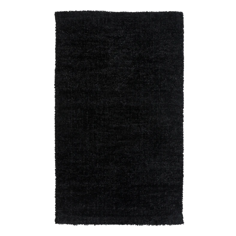 Čierny koberec LUND 50x80 cm