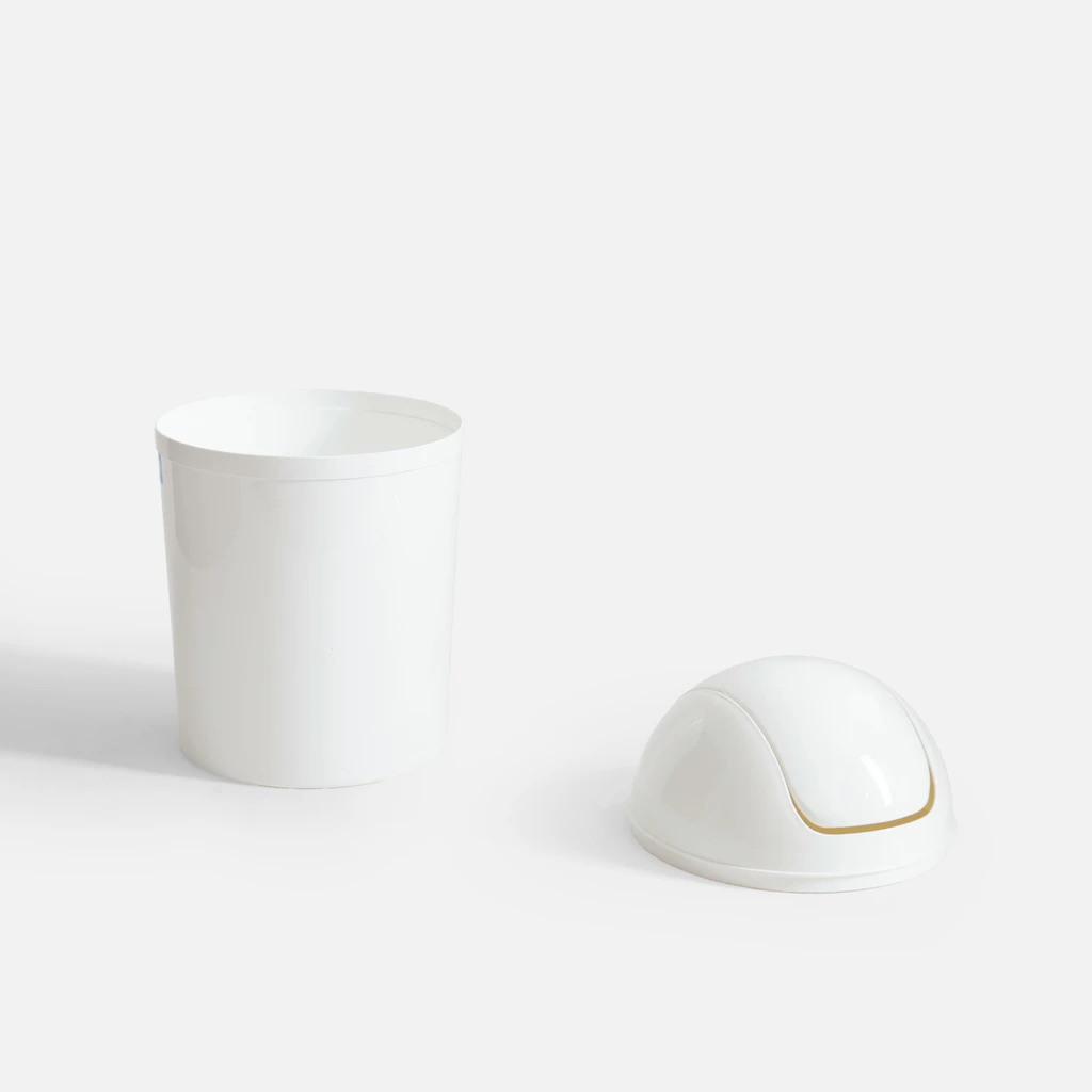 Odpadkový kôš biely 5 l