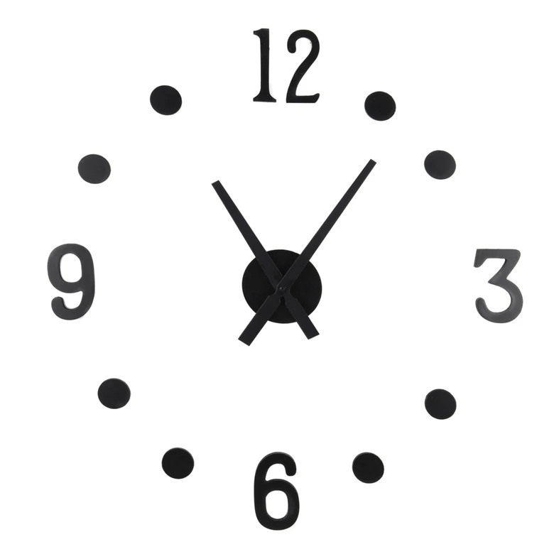 Nástenné hodiny čierne