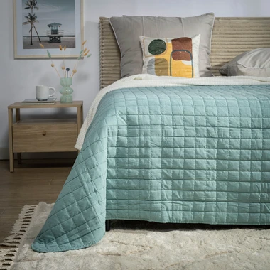 Prehoz na posteľ v tyrkysovej farbe GISELLE 200x220 cm