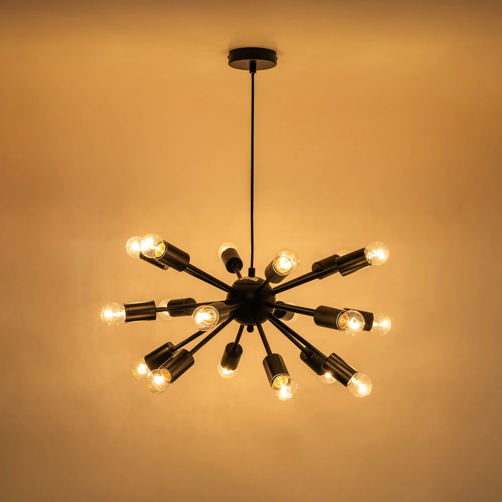 Loftové závesné svietidlo MANDI čierne 51 cm