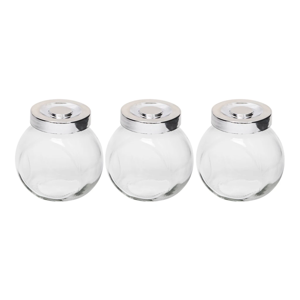 Súprava 3 sklenených dóz na korenie 200 m