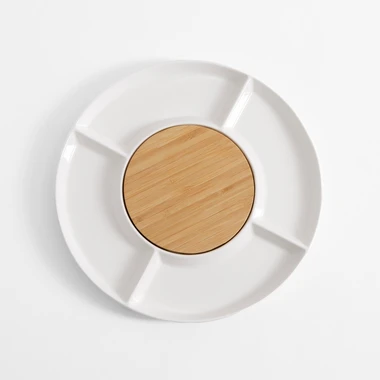 Servírovací tanier s bambusovou doskou