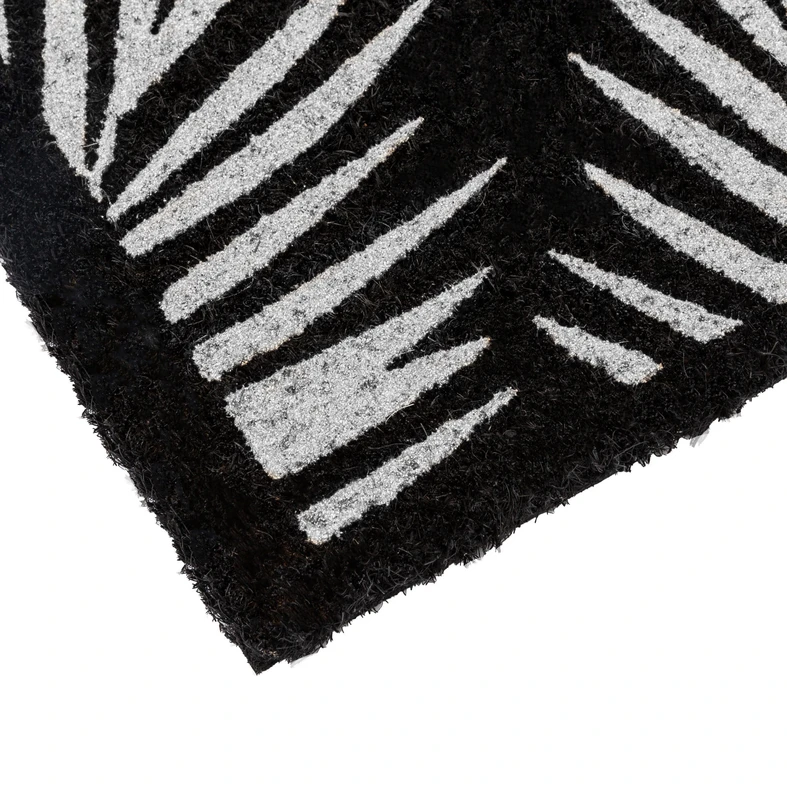 Kokosová rohožka s motívom palmových listov 40x60 cm