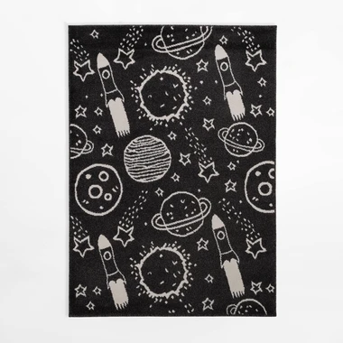 Koberec s vesmírnym motívom HAPPY, 120x170 cm