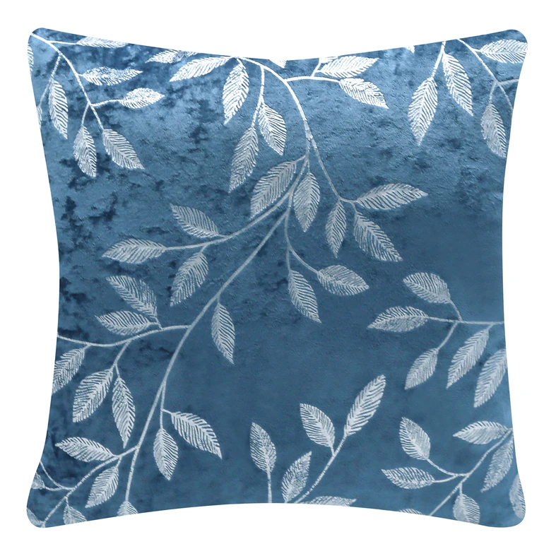 Dekoratívna obliečka na vankúš zamatová svetlomodrá MIRAGE 45x45 cm