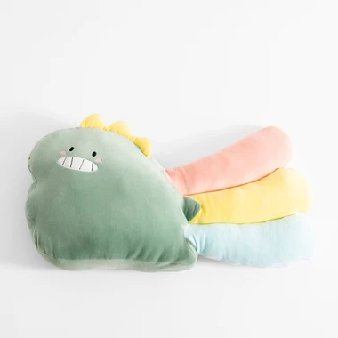 Vankúš plyšák dinozaurus RAINBOW 25x55 cm