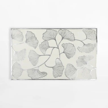 Stolové prestieranie strieborné 45x30 cm