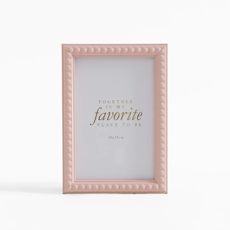 Rám na fotografie 10x15 cm ružový