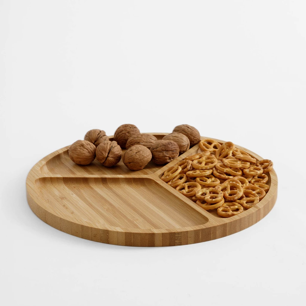 Deska bambusowa okrągła do serwowania