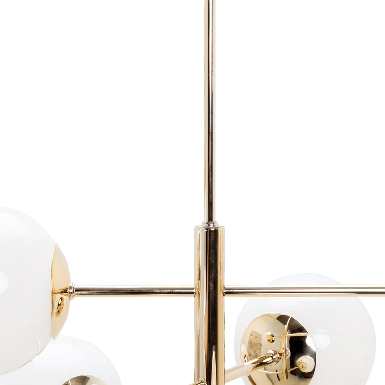 Závesná lampa gule 6-bodová zlatá AURORA