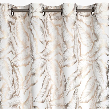 Záclona s priechodkami v listoch MILENA 140x250 cm