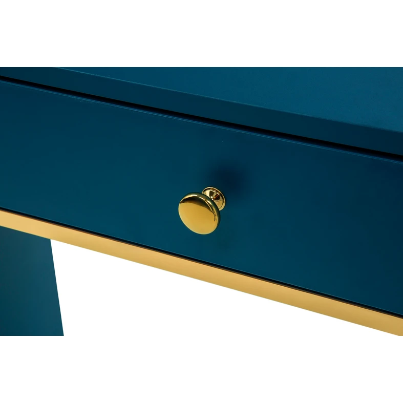 Toaletný stolík so zásuvkou tmavomodrý MARINE