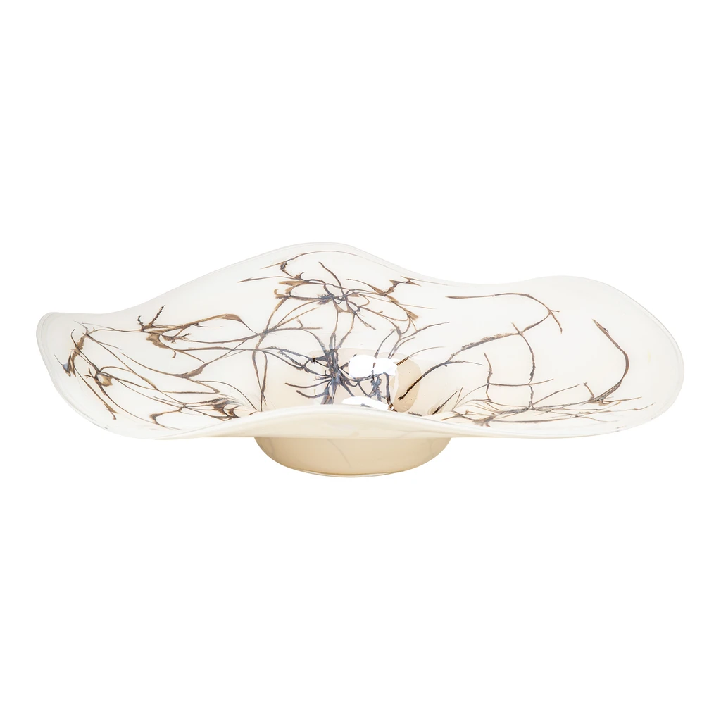 Servírovací tanier RETRO biely 45 cm