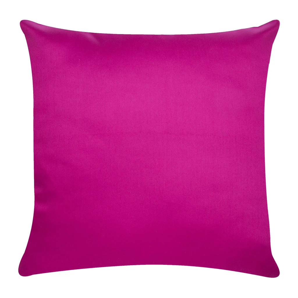 Fuchsiová saténová obliečka na vankúš 40 x 40 cm