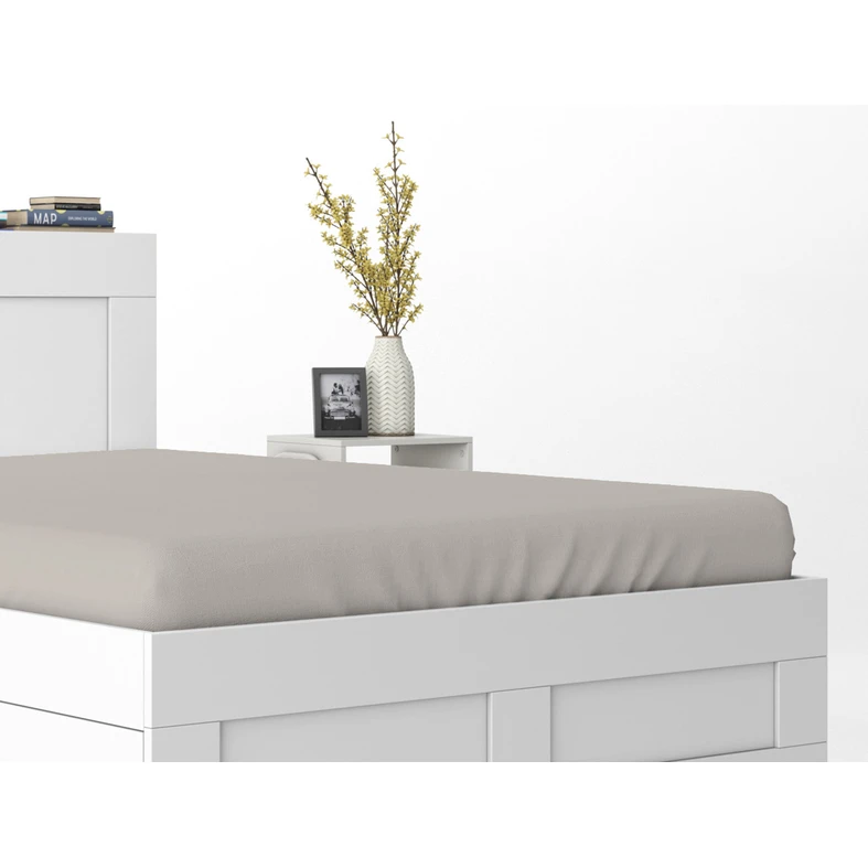 Bavlnené prestieradlo PURE s gumičkou, béžové 220x200 cm