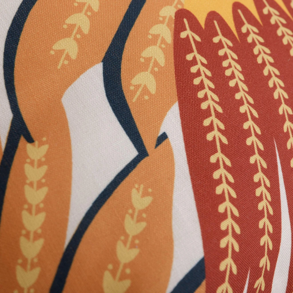 Kolorowa poszewka z ptakiem