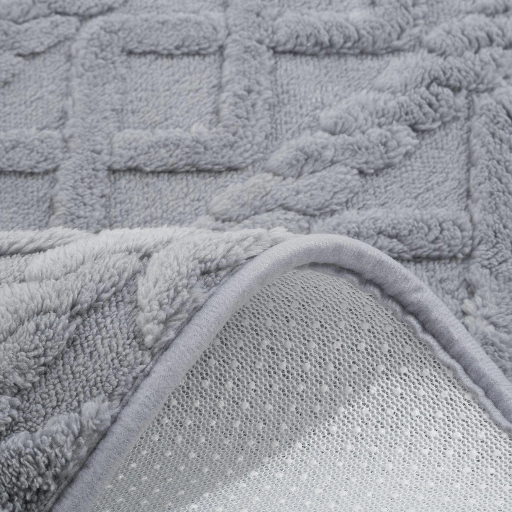 Kúpeľňová predložka NORDIC, sivá, 50x80 cm