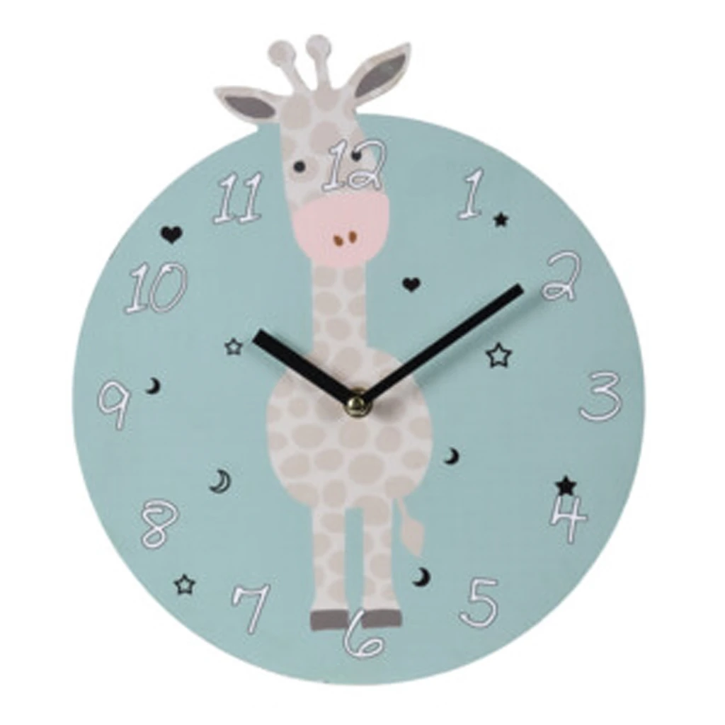 Detské nástenné hodiny ŽIRAFA 26 cm