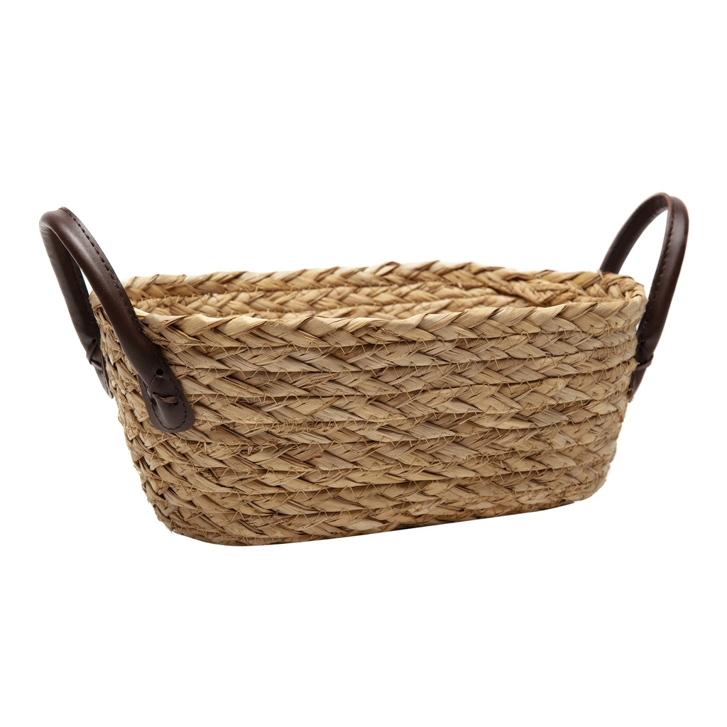 Pletený košík z morskej trávy 34 x 22 x 14 cm