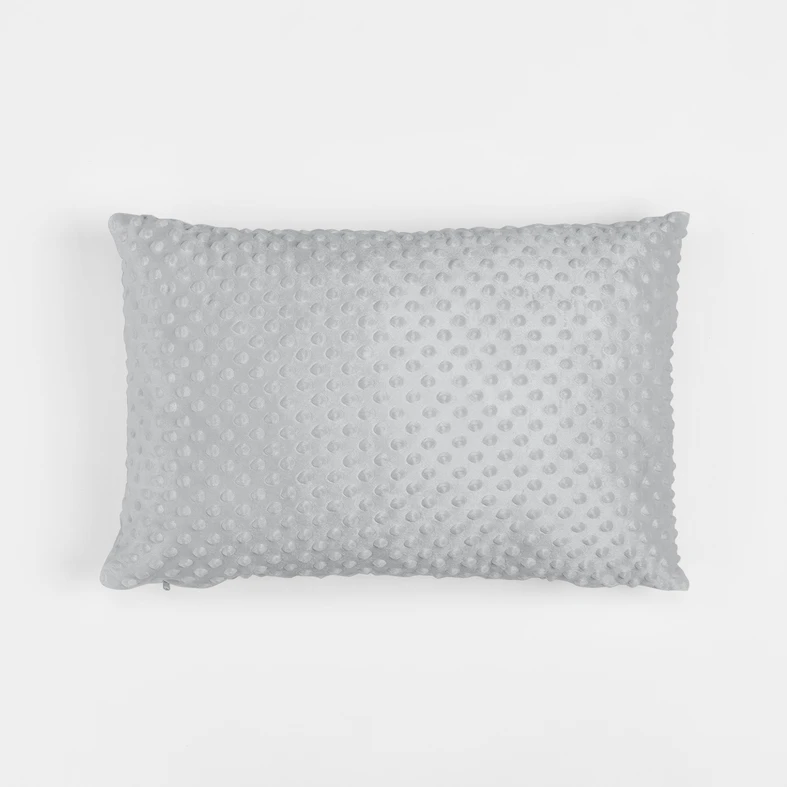 Vankúš minky sivý MILA 40 x 60 cm