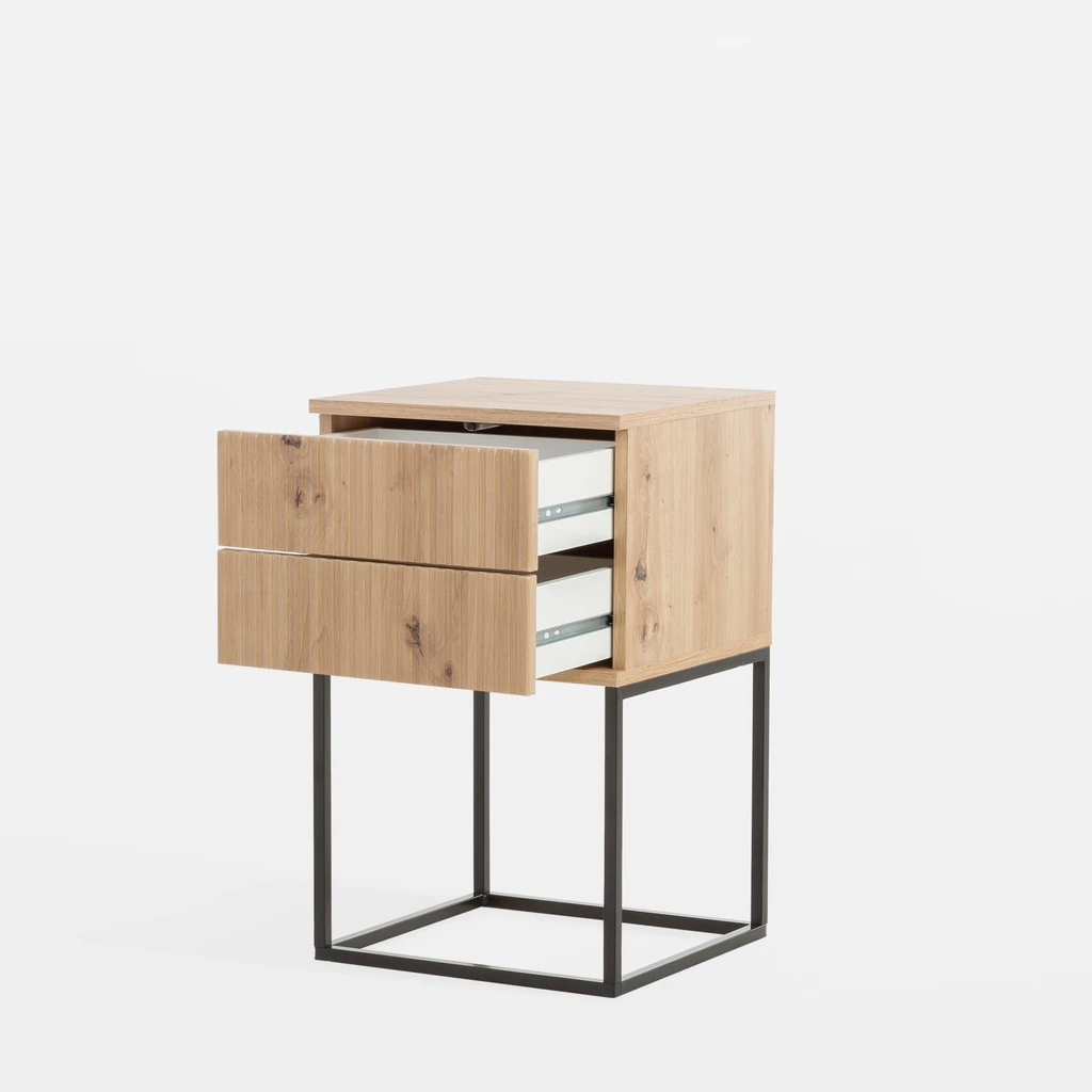 Nočný stolík so zásuvkami dub artisan NOTTE