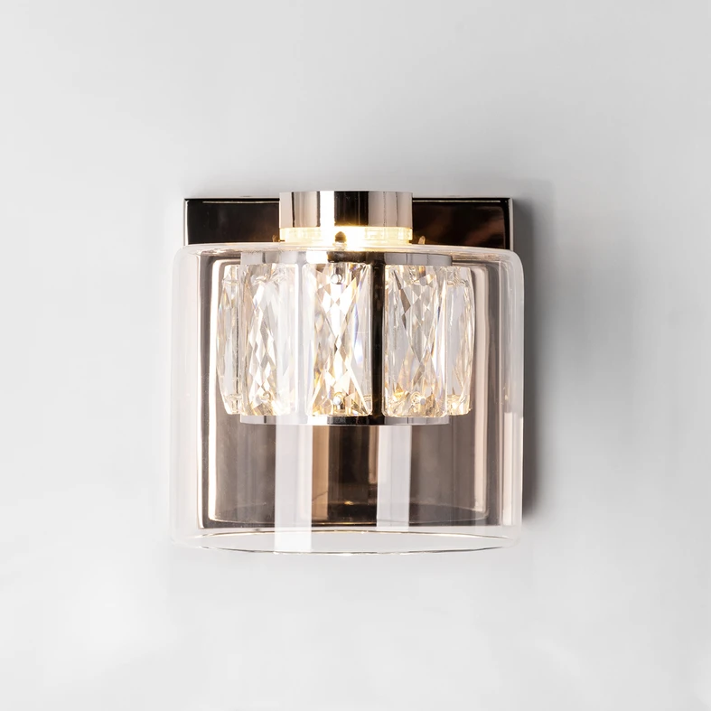 LED nástenné svietidlo francúzske zlato GEM