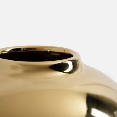 Moderná váza zlatá 25 cm