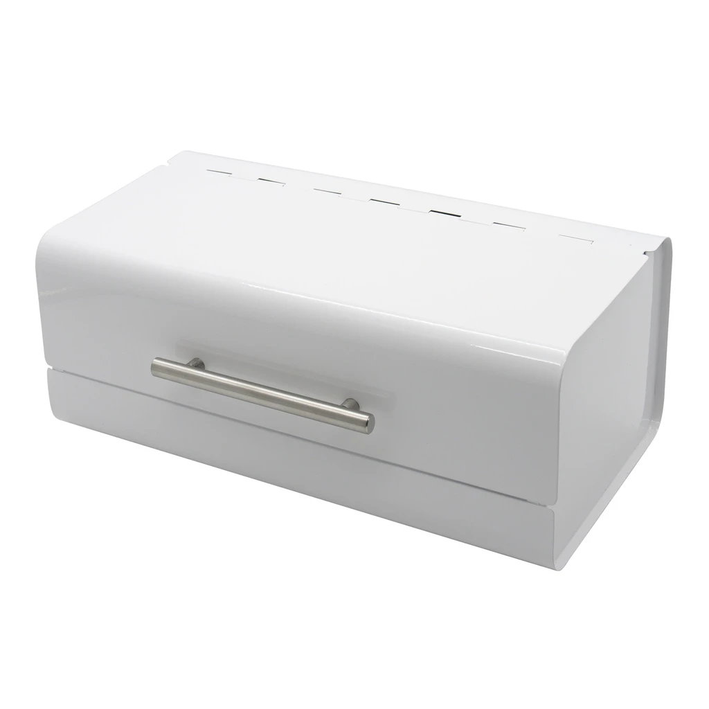 Chlebník kovový biely 36 x 22 x 14 cm