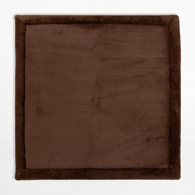 Štvorcový koberec PUFFY SOFT, hnedý, 80x80 cm