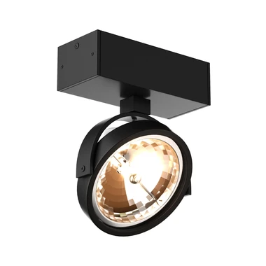 Zapustené 1-bodové svietidlo čierne GO SL 1