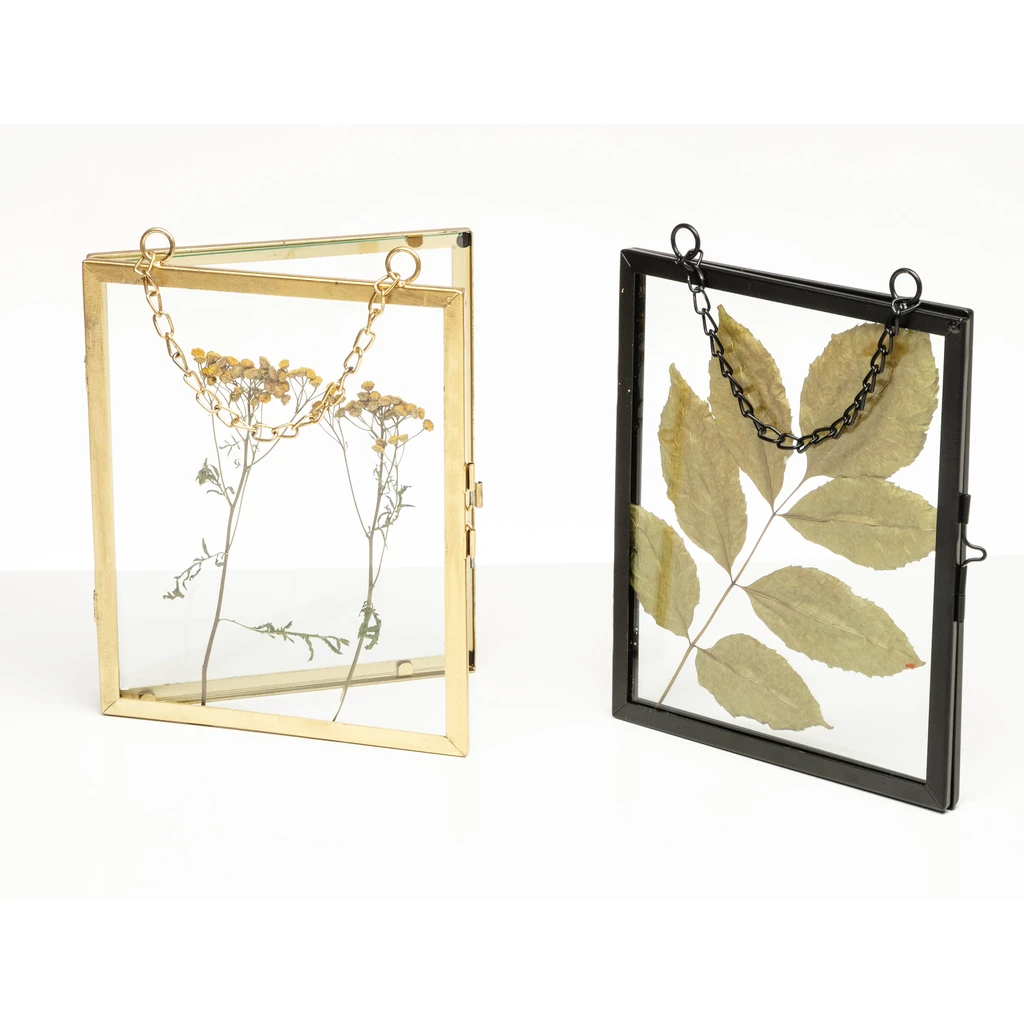 Skladací zlatý fotorámik 16 x 21 cm